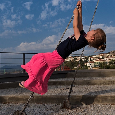 Children like the girl swinging in this picture have many strengths as well as weaknesses that need to be addressed.